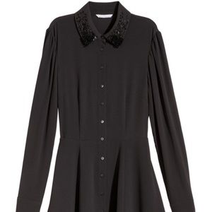 H&M • Embellished Collar Long Sleeve Dress